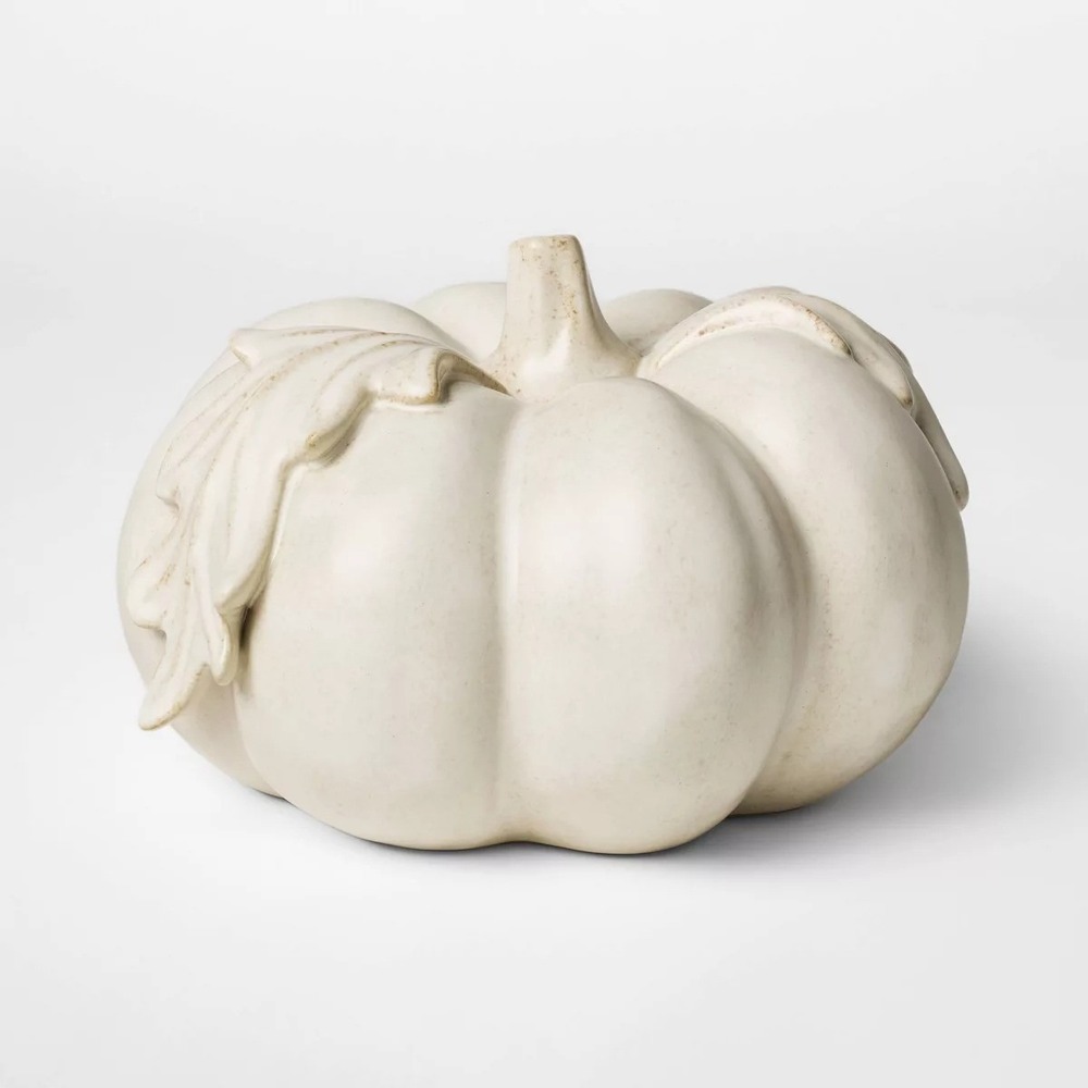 Large Botanical Ceramic Pumpkin Cream  - Threshold Studio McGee, Target